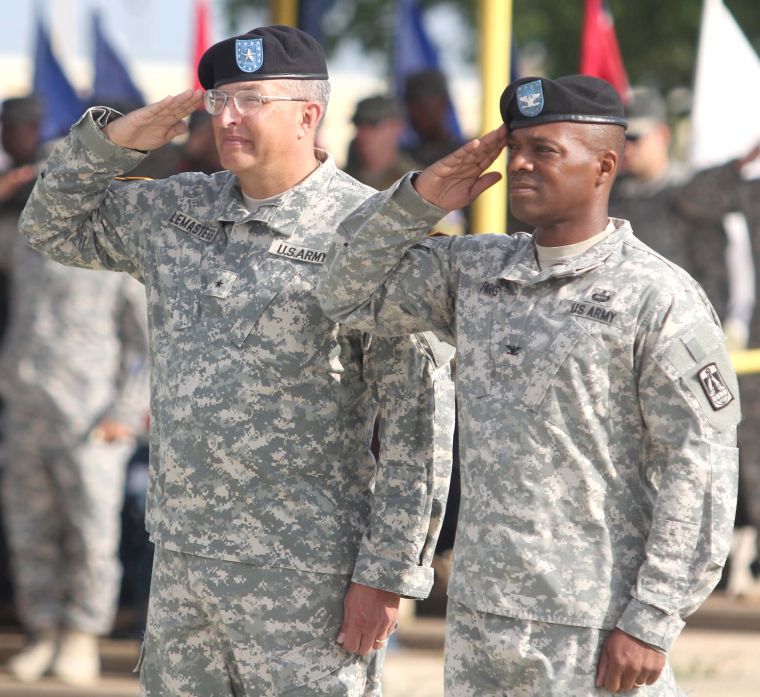 11th Signal Brigade uncasing ceremony